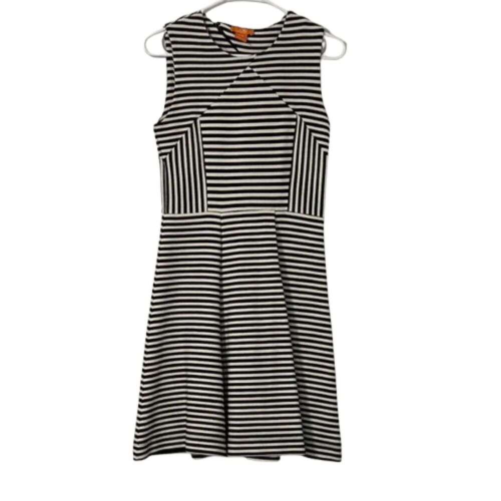 Joe Fresh Sleeveless Tank Dress Womens XS Business Scuba Stretchy Career Striped